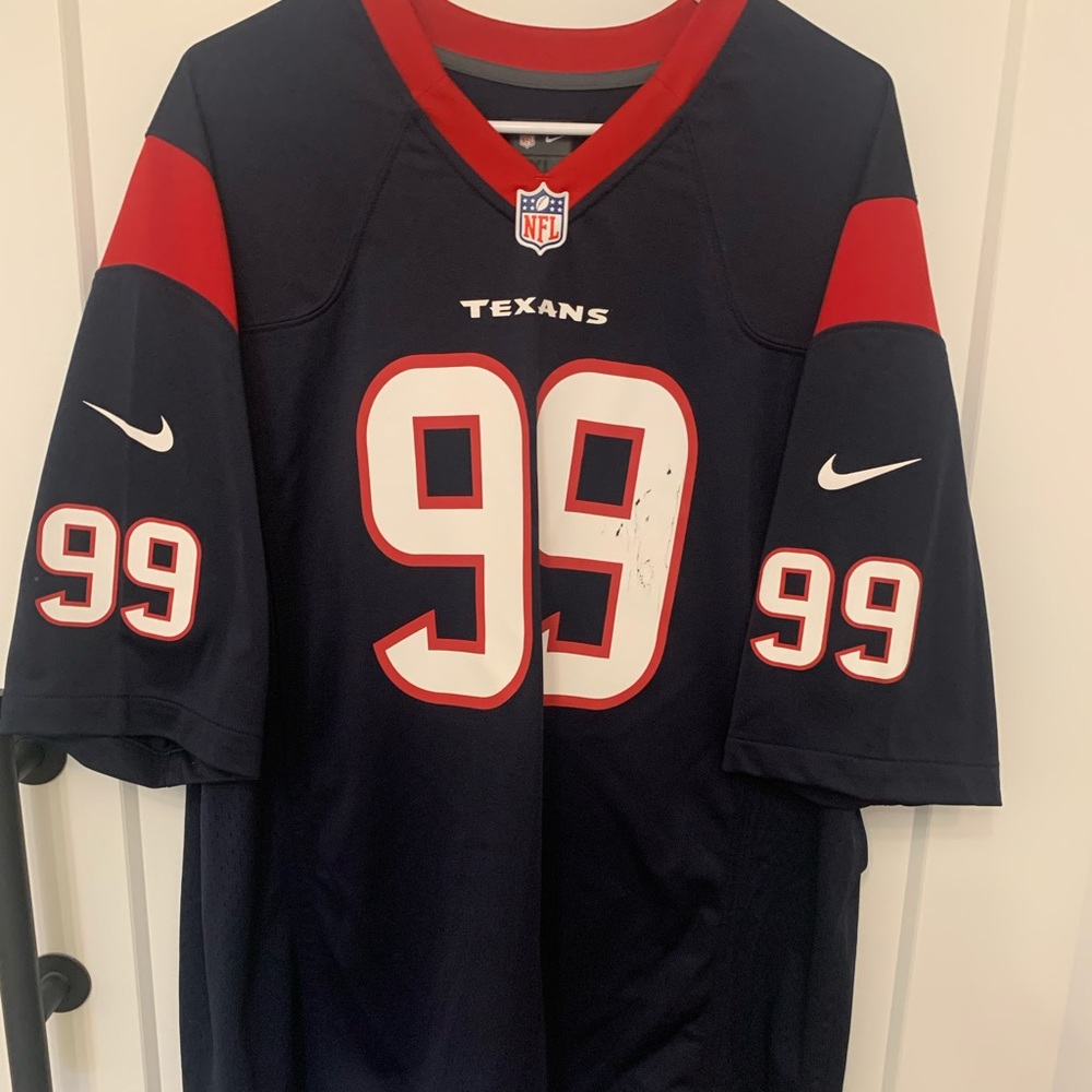 NFL Texans Watt Navy Jersey
